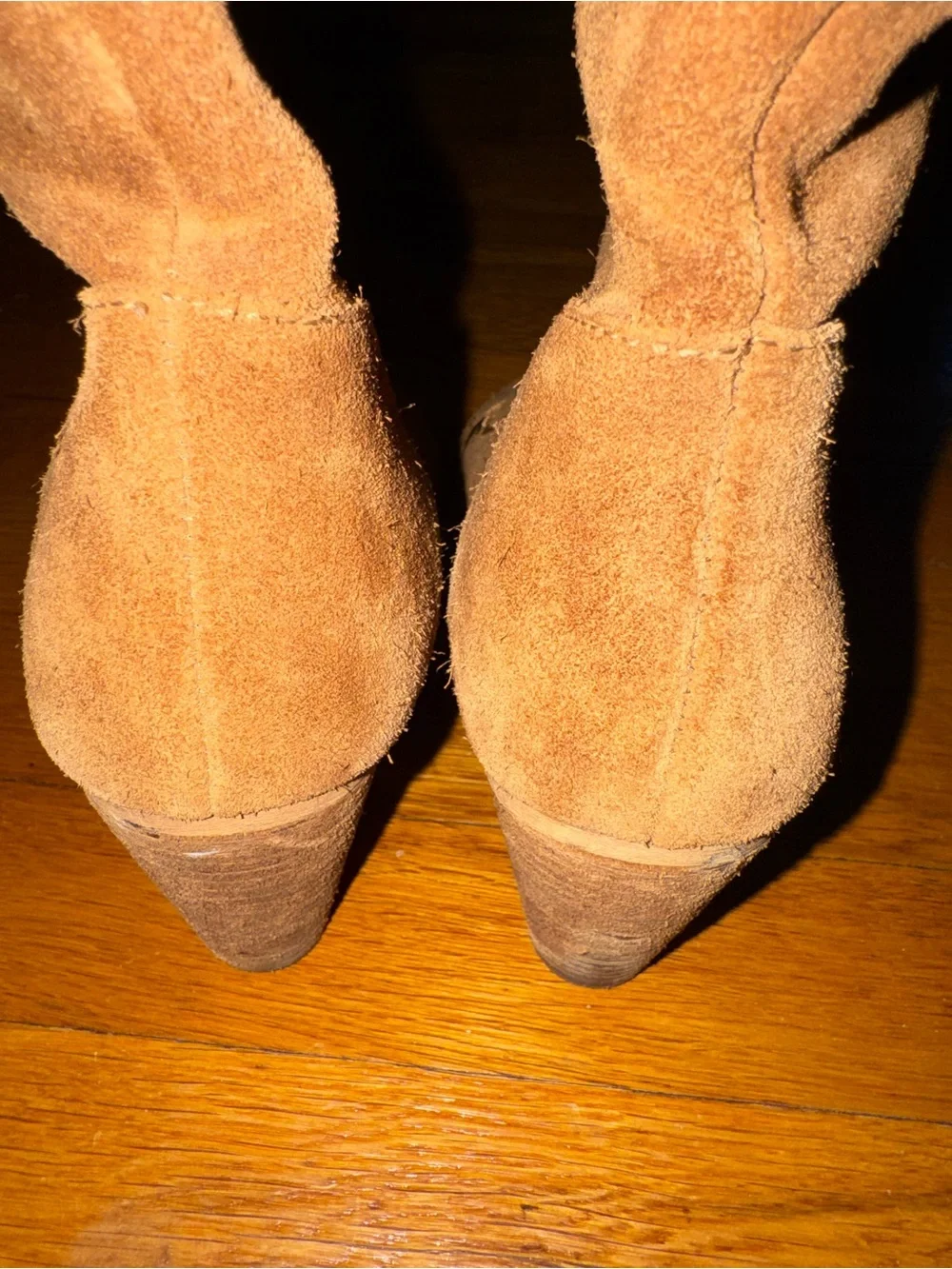 Sbicca Acapella Tan Embroidered Over the Knee Boot